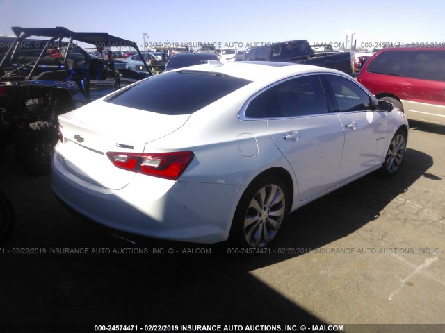 1G1ZH5SX6HF182506 - 2017 CHEVROLET MALIBU PREMIER WHITE photo 4