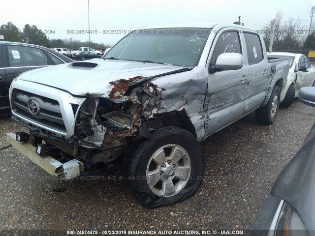 3TMJU4GN7AM101715 - 2010 TOYOTA TACOMA DOUBLE CAB PRERUNNER SILVER photo 6