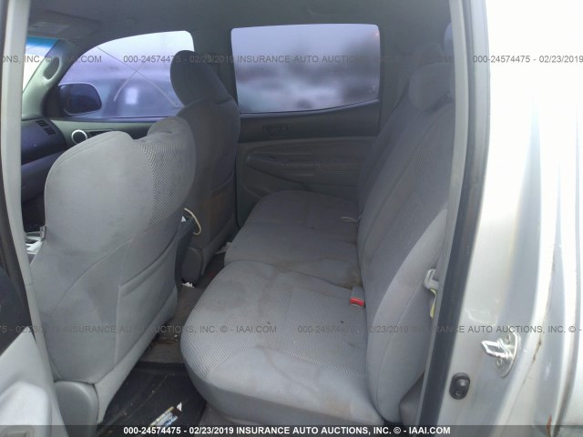3TMJU4GN7AM101715 - 2010 TOYOTA TACOMA DOUBLE CAB PRERUNNER SILVER photo 8