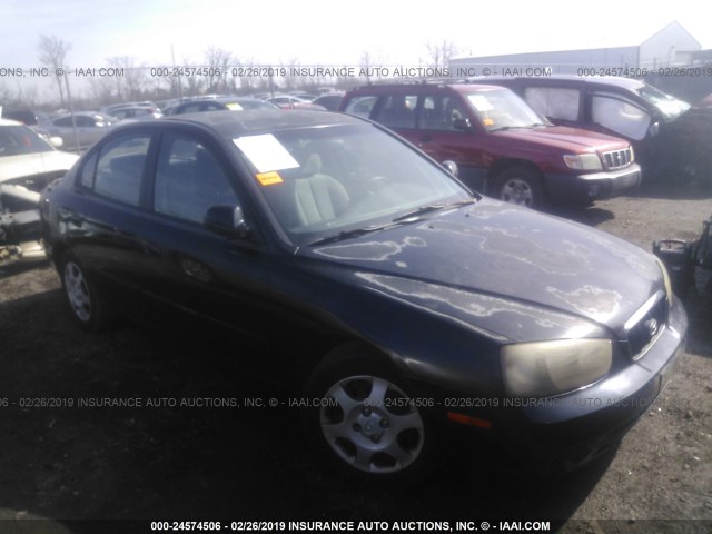 KMHDN45D73U626613 - 2003 HYUNDAI ELANTRA GLS/GT BLACK photo 1