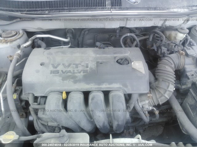 2T1KR32E67C661959 - 2007 TOYOTA COROLLA MATRIX XR SILVER photo 10