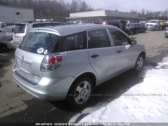 2T1KR32E67C661959 - 2007 TOYOTA COROLLA MATRIX XR SILVER photo 4