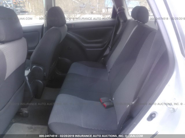 2T1KR32E67C661959 - 2007 TOYOTA COROLLA MATRIX XR SILVER photo 8