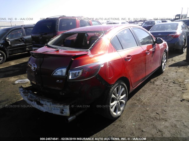 JM1BL1U68B1446267 - 2011 MAZDA 3 S RED photo 4