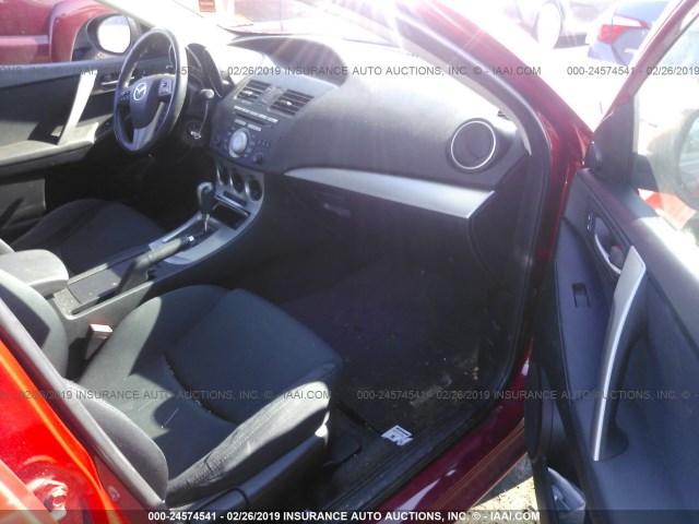 JM1BL1U68B1446267 - 2011 MAZDA 3 S RED photo 5