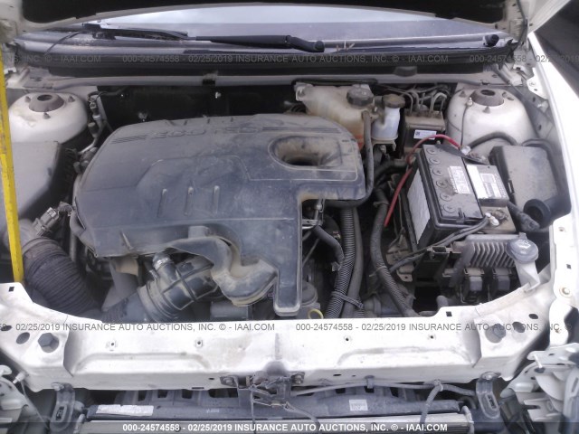 1G1ZH57B784203775 - 2008 CHEVROLET MALIBU 1LT 白色 照片 10