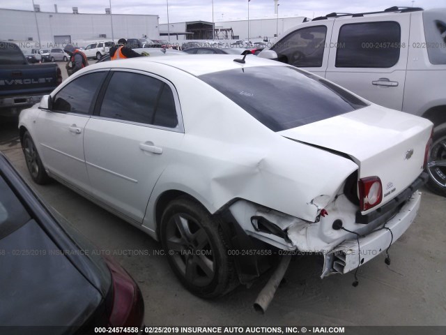 1G1ZH57B784203775 - 2008 CHEVROLET MALIBU 1LT 白色 照片 3