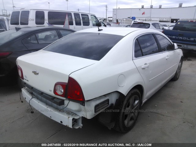 1G1ZH57B784203775 - 2008 CHEVROLET MALIBU 1LT 白色 照片 4