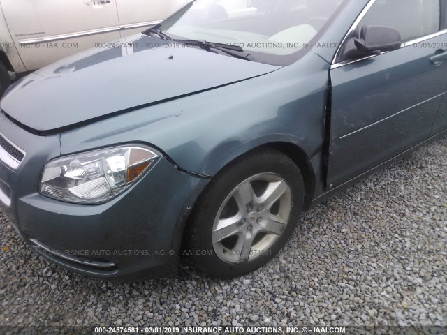 1G1ZG57B79F159737 - 2009 CHEVROLET MALIBU LS BLUE photo 6
