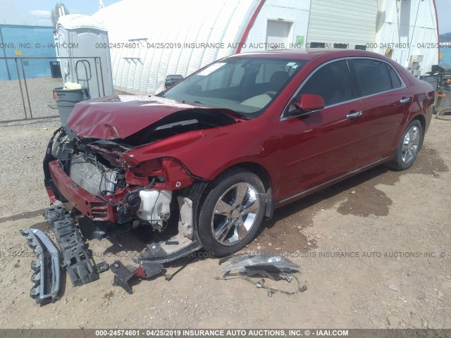 1G1ZD5E00CF289263 - 2012 CHEVROLET MALIBU 2LT RED photo 2