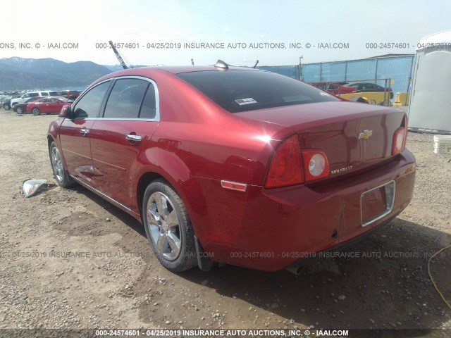 1G1ZD5E00CF289263 - 2012 CHEVROLET MALIBU 2LT RED photo 3