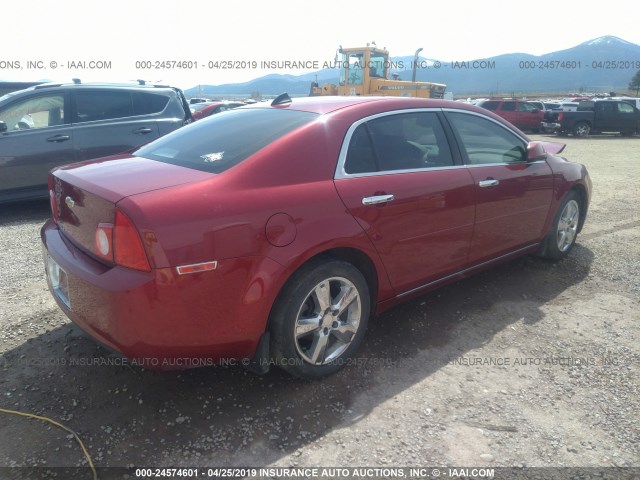 1G1ZD5E00CF289263 - 2012 CHEVROLET MALIBU 2LT RED photo 4