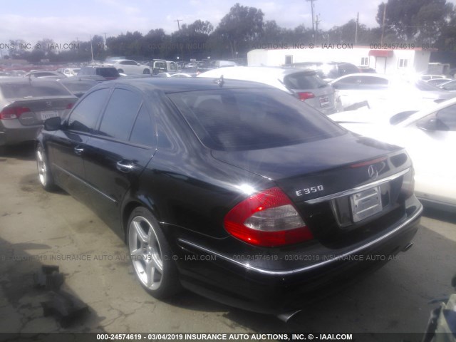 WDBUF56X19B392908 - 2009 MERCEDES-BENZ E 350 BLACK photo 3