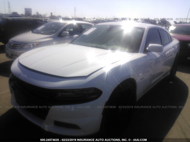 2C3CDXCT1GH257372 - 2016 DODGE CHARGER R/T WHITE photo 2