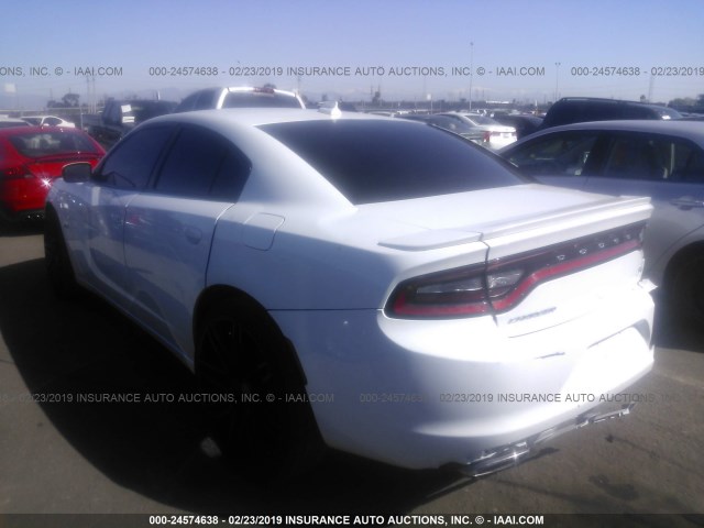 2C3CDXCT1GH257372 - 2016 DODGE CHARGER R/T WHITE photo 3