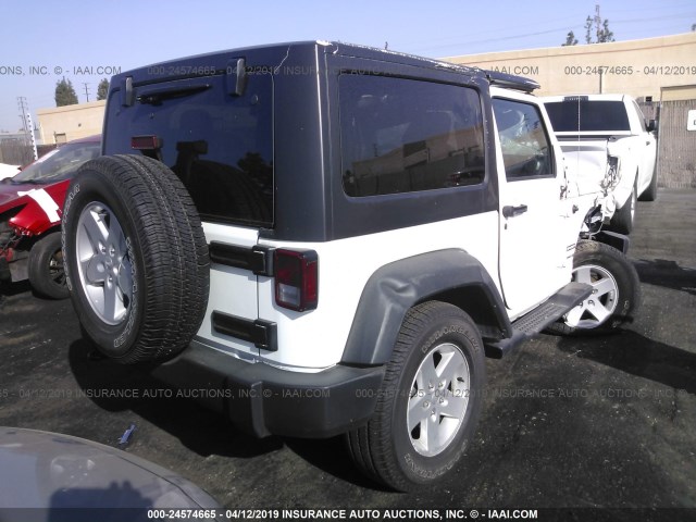 1C4AJWAG2JL875323 - 2018 JEEP WRANGLER SPORT WHITE photo 4