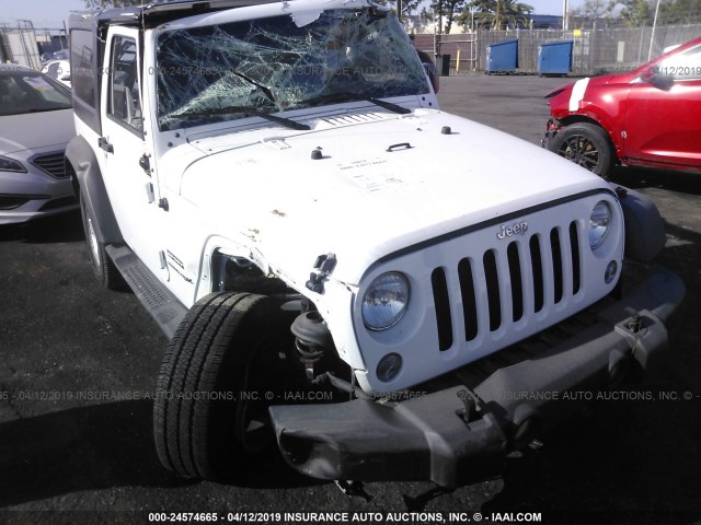 1C4AJWAG2JL875323 - 2018 JEEP WRANGLER SPORT WHITE photo 6