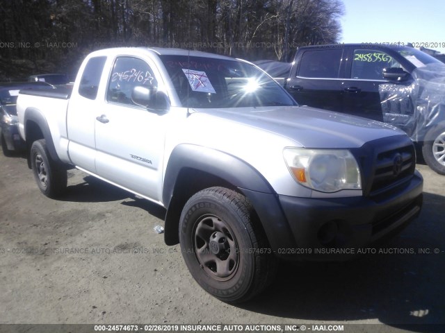 5TEUU42N07Z359252 - 2007 TOYOTA TACOMA ACCESS CAB ვერცხლისფერი ფოტო 1