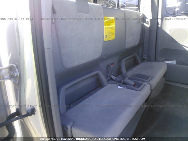 5TEUU42N07Z359252 - 2007 TOYOTA TACOMA ACCESS CAB ვერცხლისფერი ფოტო 8