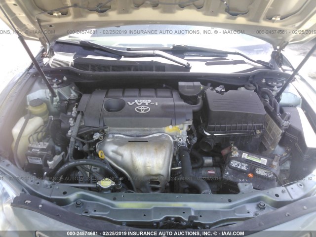 4T1BF3EK8AU508631 - 2010 TOYOTA CAMRY SE/LE/XLE 绿色 照片 10