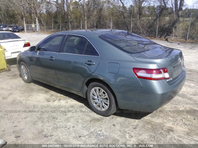 4T1BF3EK8AU508631 - 2010 TOYOTA CAMRY SE/LE/XLE 绿色 照片 3