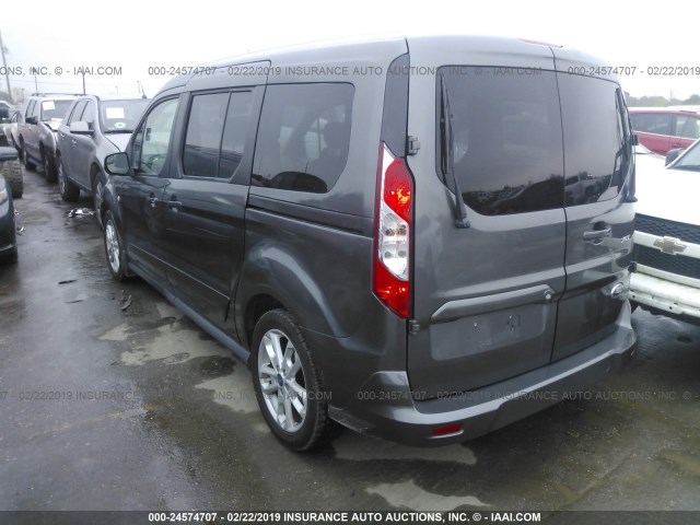 NM0GS9F74F1187938 - 2015 FORD TRANSIT CONNECT XLT GRAY photo 3