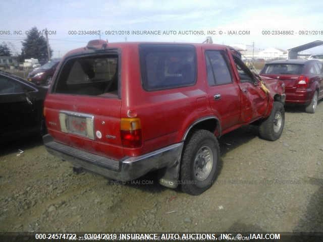 JT3VN39W7R0169935 - 1994 TOYOTA 4RUNNER VN39 SR5 RED photo 4