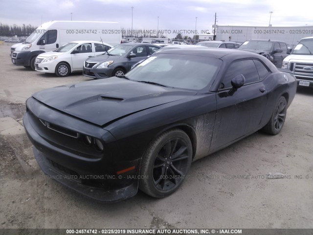 2C3CDZAGXJH226842 - 2018 DODGE CHALLENGER SXT BLACK photo 2