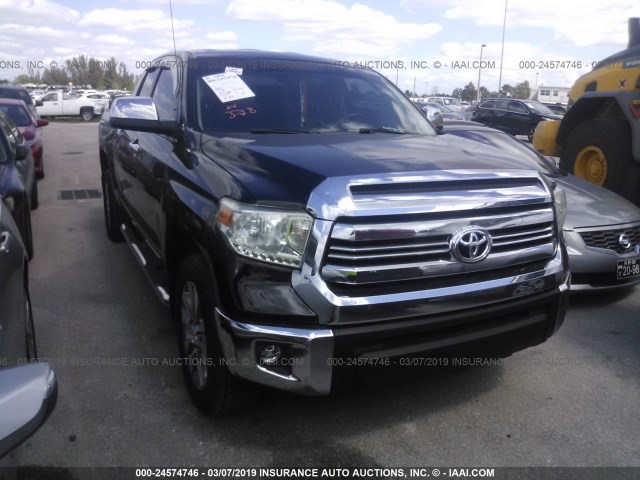 5TFRM5F16GX096324 - 2016 TOYOTA TUNDRA DOUBLE CAB SR/SR5 BLACK photo 1