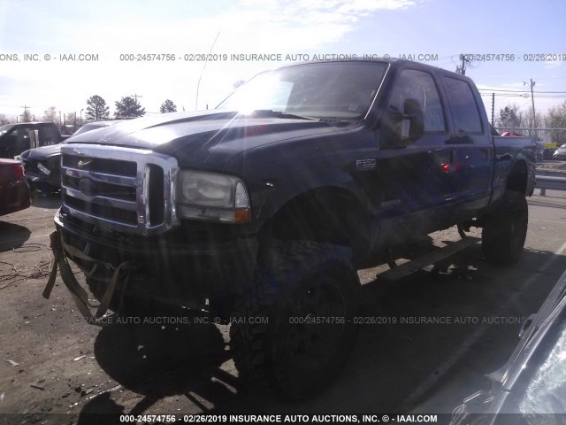 1FTSW31F83EA37686 - 2003 FORD F350 SRW SUPER DUTY BLACK photo 2