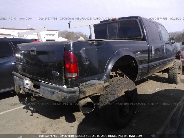 1FTSW31F83EA37686 - 2003 FORD F350 SRW SUPER DUTY BLACK photo 4