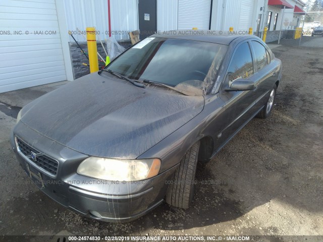 YV1RS592562536310 - 2006 VOLVO S60 2.5T GRAY photo 2