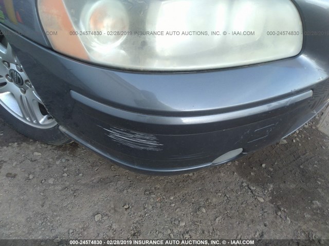 YV1RS592562536310 - 2006 VOLVO S60 2.5T GRAY photo 6