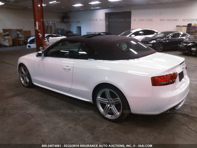 WAUVGAFH5AN020900 - 2010 AUDI S5 PRESTIGE WHITE photo 3