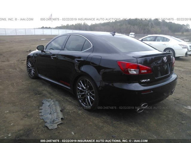 JTHBP5C27C5010674 - 2012 LEXUS IS F BLACK photo 3