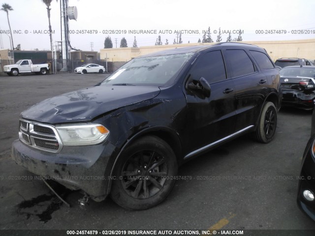 1C4RDHAG2HC638573 - 2017 DODGE DURANGO SXT BLACK photo 2