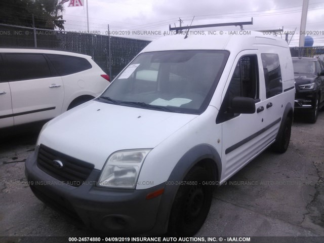 NM0LS6AN7BT044578 - 2011 FORD TRANSIT CONNECT XL WHITE photo 2