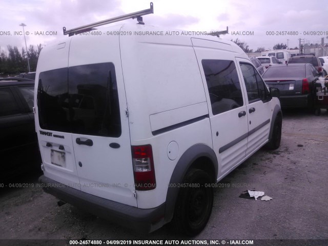 NM0LS6AN7BT044578 - 2011 FORD TRANSIT CONNECT XL WHITE photo 4