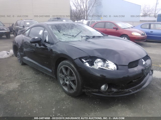 4A3AK64T48E012198 - 2008 MITSUBISHI ECLIPSE SE BLACK photo 1