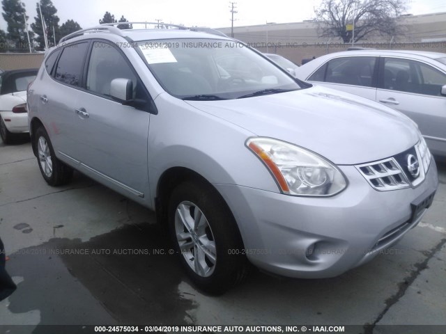 JN8AS5MTXCW607027 - 2012 NISSAN ROGUE S/SV SILVER photo 1