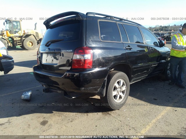 JTEEP21A550126152 - 2005 TOYOTA HIGHLANDER LIMITED BLACK photo 4