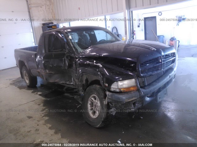 1B7GG22Y9WS526763 - 1998 DODGE DAKOTA PURPLE photo 1