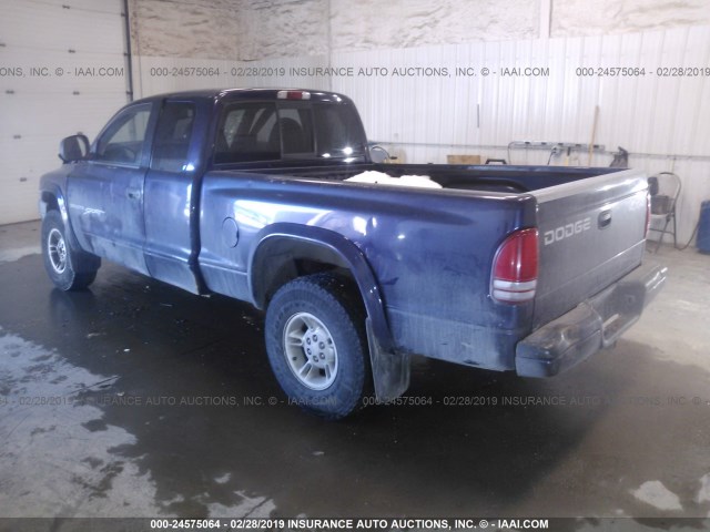 1B7GG22Y9WS526763 - 1998 DODGE DAKOTA PURPLE photo 3