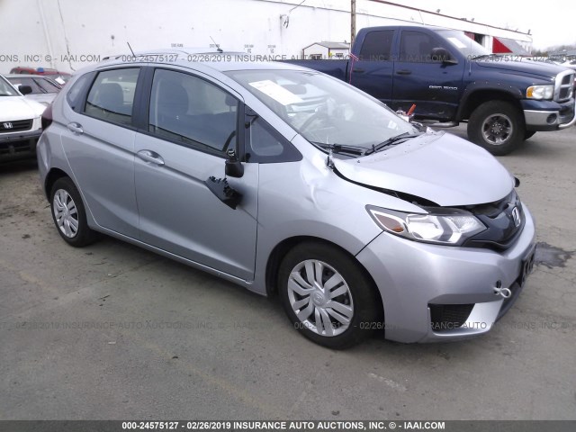 JHMGK5H55HS011547 - 2017 HONDA FIT LX SILVER photo 1