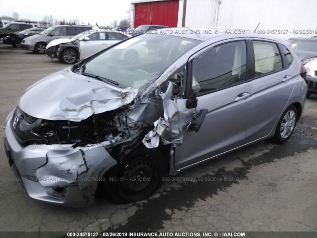 JHMGK5H55HS011547 - 2017 HONDA FIT LX SILVER photo 2