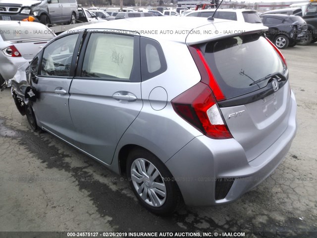 JHMGK5H55HS011547 - 2017 HONDA FIT LX SILVER photo 3