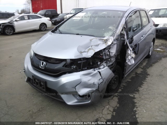 JHMGK5H55HS011547 - 2017 HONDA FIT LX SILVER photo 6