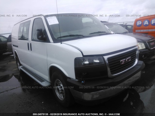 1GTW7AFG3J1908048 - 2018 GMC SAVANA G2500 WHITE photo 1