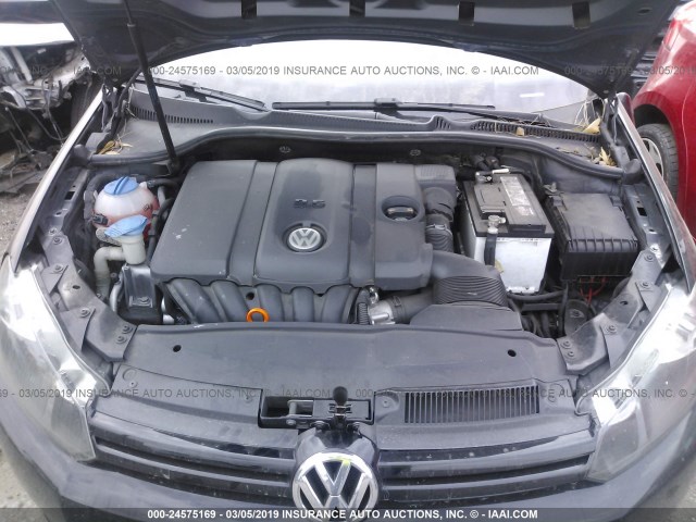 WVWDB7AJ6CW008679 - 2012 VOLKSWAGEN GOLF 黑色 照片 10