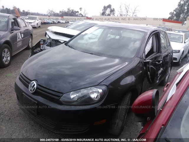WVWDB7AJ6CW008679 - 2012 VOLKSWAGEN GOLF 黑色 照片 2